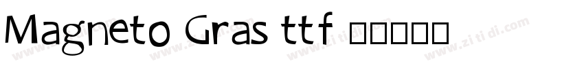 Magneto Gras ttf (字体转换